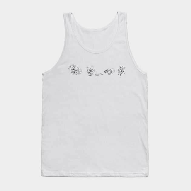 Dizzy cats chasing tails Tank Top by dizzycat-biz